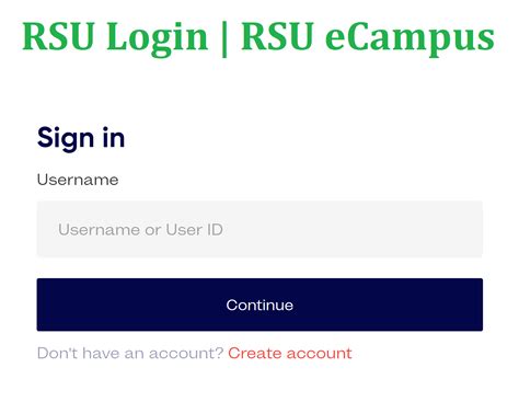 rsu login.